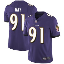 Limited Men's Shane Ray Purple Home Jersey - #91 Football Baltimore Ravens Vapor Untouchable
