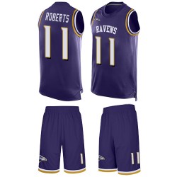 Limited Men's Seth Roberts Purple Jersey - #11 Football Baltimore Ravens Tank Top Suit