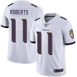 Limited Men's Seth Roberts White Road Jersey - #11 Football Baltimore Ravens Vapor Untouchable