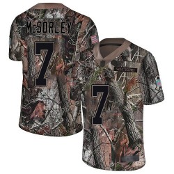Limited Men's Trace McSorley Camo Jersey - #7 Football Baltimore Ravens Rush Realtree