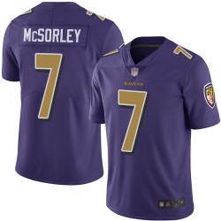 Limited Men's Trace McSorley Purple Jersey - #7 Football Baltimore Ravens Rush Vapor Untouchable