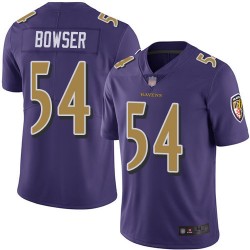 Limited Men's Tyus Bowser Purple Jersey - #54 Football Baltimore Ravens Rush Vapor Untouchable