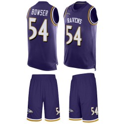 Limited Men's Tyus Bowser Purple Jersey - #54 Football Baltimore Ravens Tank Top Suit