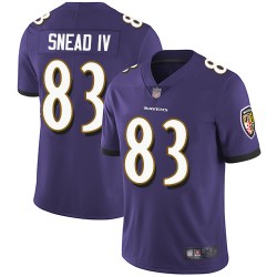Limited Men's Willie Snead IV Purple Home Jersey - #83 Football Baltimore Ravens Vapor Untouchable