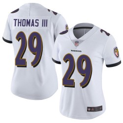 Limited Women's Earl Thomas III White Road Jersey - #29 Football Baltimore Ravens Vapor Untouchable