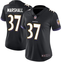 Limited Women's Iman Marshall Black Alternate Jersey - #37 Football Baltimore Ravens Vapor Untouchable