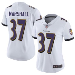 Limited Women's Iman Marshall White Road Jersey - #37 Football Baltimore Ravens Vapor Untouchable