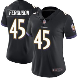 Limited Women's Jaylon Ferguson Black Alternate Jersey - #45 Football Baltimore Ravens Vapor Untouchable