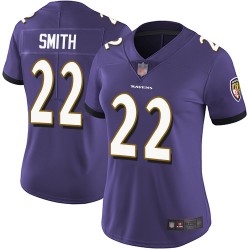 Limited Women's Jimmy Smith Purple Home Jersey - #22 Football Baltimore Ravens Vapor Untouchable
