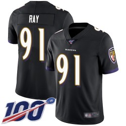 Limited Men's Shane Ray Black Alternate Jersey - #91 Football Baltimore Ravens 100th Season Vapor Untouchable
