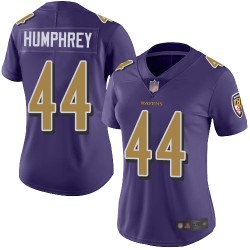 Limited Women's Marlon Humphrey Purple Jersey - #44 Football Baltimore Ravens Rush Vapor Untouchable