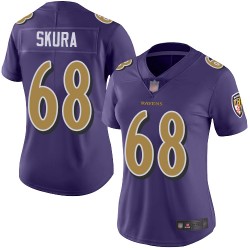 Limited Women's Matt Skura Purple Jersey - #68 Football Baltimore Ravens Rush Vapor Untouchable