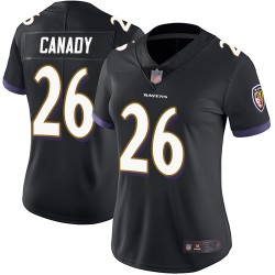 Limited Women's Maurice Canady Black Alternate Jersey - #26 Football Baltimore Ravens Vapor Untouchable