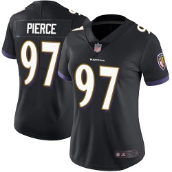 Limited Women's Michael Pierce Black Alternate Jersey - #97 Football Baltimore Ravens Vapor Untouchable
