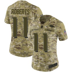 Limited Women's Seth Roberts Camo Jersey - #11 Football Baltimore Ravens 2018 Salute to Service
