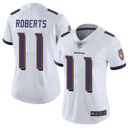 Limited Women's Seth Roberts White Road Jersey - #11 Football Baltimore Ravens Vapor Untouchable