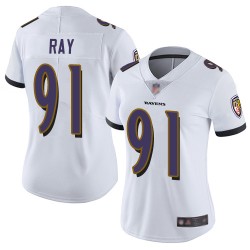 Limited Women's Shane Ray White Road Jersey - #91 Football Baltimore Ravens Vapor Untouchable