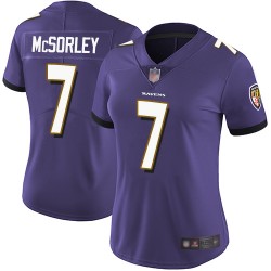 Limited Women's Trace McSorley Purple Home Jersey - #7 Football Baltimore Ravens Vapor Untouchable