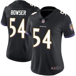 Limited Women's Tyus Bowser Black Alternate Jersey - #54 Football Baltimore Ravens Vapor Untouchable