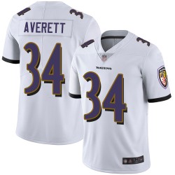 Limited Youth Anthony Averett White Road Jersey - #34 Football Baltimore Ravens Vapor Untouchable