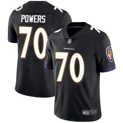 Limited Youth Ben Powers Black Alternate Jersey - #70 Football Baltimore Ravens Vapor Untouchable