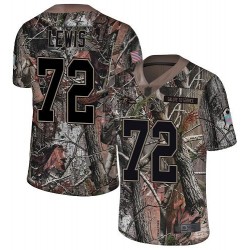 Limited Youth Alex Lewis Camo Jersey - #72 Football Baltimore Ravens Rush Realtree