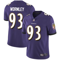 Limited Youth Chris Wormley Purple Home Jersey - #93 Football Baltimore Ravens Vapor Untouchable