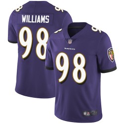 Limited Youth Brandon Williams Purple Home Jersey - #98 Football Baltimore Ravens Vapor Untouchable