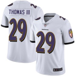 Limited Youth Earl Thomas III White Road Jersey - #29 Football Baltimore Ravens Vapor Untouchable