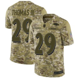 Limited Youth Earl Thomas III Camo Jersey - #29 Football Baltimore Ravens 2018 Salute to Service