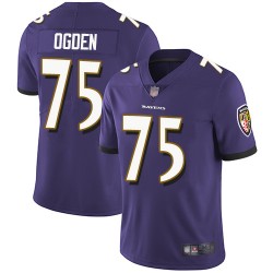 Limited Youth Jonathan Ogden Purple Home Jersey - #75 Football Baltimore Ravens Vapor Untouchable