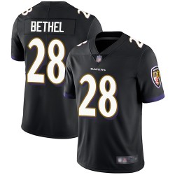 Limited Youth Justin Bethel Black Alternate Jersey - #28 Football Baltimore Ravens Vapor Untouchable