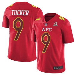 Limited Youth Justin Tucker Red Jersey - #9 Football Baltimore Ravens 2017 Pro Bowl