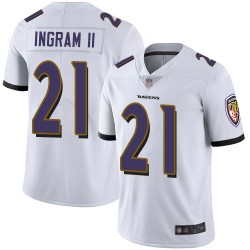 Limited Youth Mark Ingram II White Road Jersey - #21 Football Baltimore Ravens Vapor Untouchable