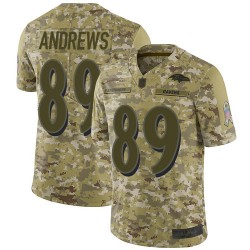 Limited Youth Mark Andrews Camo Jersey - #89 Football Baltimore Ravens 2018 Salute to Service