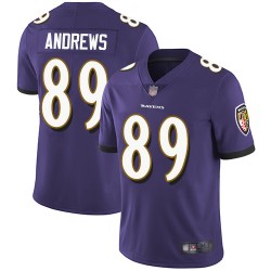 Limited Youth Mark Andrews Purple Home Jersey - #89 Football Baltimore Ravens Vapor Untouchable