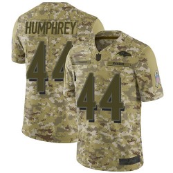 Limited Youth Marlon Humphrey Camo Jersey - #44 Football Baltimore Ravens 2018 Salute to Service