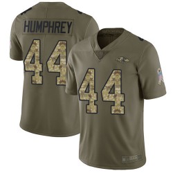 Limited Youth Marlon Humphrey Olive/Camo Jersey - #44 Football Baltimore Ravens 2017 Salute to Service