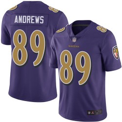 Limited Youth Mark Andrews Purple Jersey - #89 Football Baltimore Ravens Rush Vapor Untouchable
