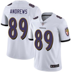 Limited Youth Mark Andrews White Road Jersey - #89 Football Baltimore Ravens Vapor Untouchable