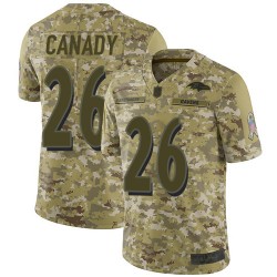 Limited Youth Maurice Canady Camo Jersey - #26 Football Baltimore Ravens 2018 Salute to Service