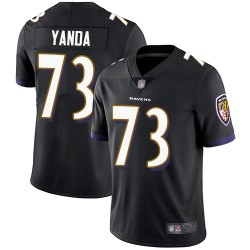 Limited Youth Marshal Yanda Black Alternate Jersey - #73 Football Baltimore Ravens Vapor Untouchable