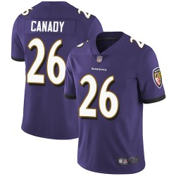 Limited Youth Maurice Canady Purple Home Jersey - #26 Football Baltimore Ravens Vapor Untouchable