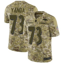 Limited Youth Marshal Yanda Camo Jersey - #73 Football Baltimore Ravens 2018 Salute to Service