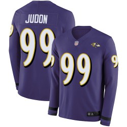 Limited Youth Matt Judon Purple Jersey - #99 Football Baltimore Ravens Therma Long Sleeve