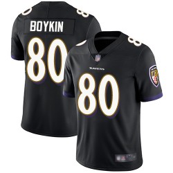 Limited Youth Miles Boykin Black Alternate Jersey - #80 Football Baltimore Ravens Vapor Untouchable