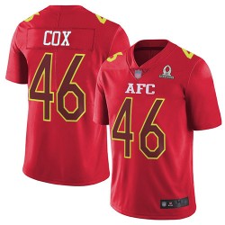 Limited Youth Morgan Cox Red Jersey - #46 Football Baltimore Ravens 2017 Pro Bowl