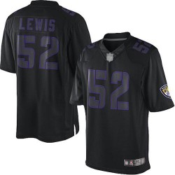 Limited Youth Ray Lewis Black Jersey - #52 Football Baltimore Ravens Impact