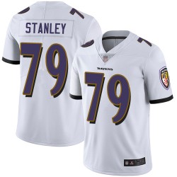 Limited Youth Ronnie Stanley White Road Jersey - #79 Football Baltimore Ravens Vapor Untouchable