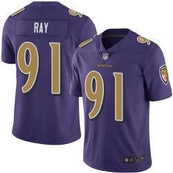 Limited Youth Shane Ray Purple Jersey - #91 Football Baltimore Ravens Rush Vapor Untouchable